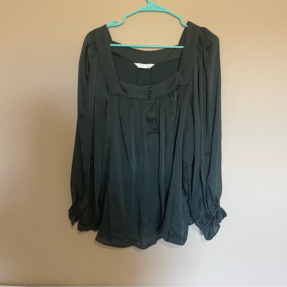 LC Lauren Conrad Dark Green Blouse